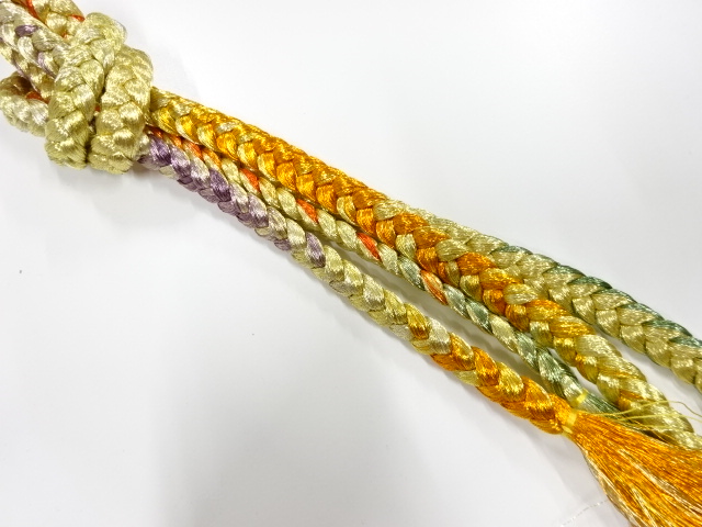 正絹　手組帯締め